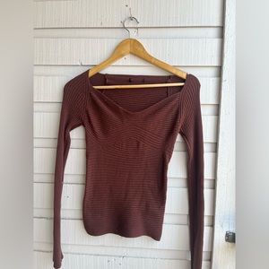 Brown fitted Shein Sweater